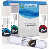 As Water Açık Kasa Ihlas Aura Cebilon Compact ve Tüm Standart (10") Açık Kasa Cihazlar ile Uyumlu 4 Lü Filtre Seti