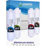 As Water Ihlas Aura Cebilon Silver, Platinium ve Plus Modelleri ile Uyumlu inline 4 Aşamalı Filtre Seti