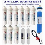 As Water Ihlas Aura Cebilon Unıque Dijital Arıtma Cihazı Uyumlu 2 Yıllık Filtre Bakım Seti Vontron Membranlı