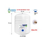As Water Su Arıtma Cihazı Çelik Su Tankı 2.2 Galon 8lt Tank