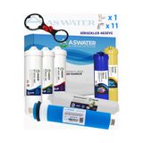 As Water Tüm Kapalı Kasa (inline) Cihazlar ile Uyumlu 7'li Elite Filtre Seti VONTRON Membranlı