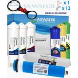 As Water Tüm Kapalı Kasa (inline) Cihazlar ile Uyumlu 8'li Elite Filtre Seti VONTRON Membranlı