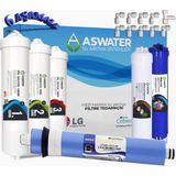 As Water Tüm Kapalı Kasa (Inline) Cihazlar ile Uyumlu Su Arıtma Cihazı Filtresi Aw 6'lı Filtre Seti Mineral Filtreli