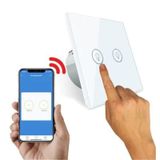 AS872EU Wifi Akıllı Dokunmatik Çiftli Duvar Lamba Açma Anahtarı