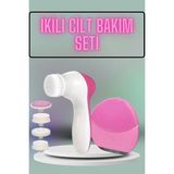 Asa Store Ikili Cilt Bakım Seti 5 Başlıklı Yüz Temizleme ve Masaj Aleti Canlandırıcı ve Onarıcı