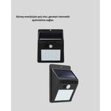 Asa Store IP65 Dayanıklı Solar Enerjili Dış Cephe Aydınlatma