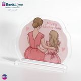 Asa Store Pleksi Masa Üstü Anne Kız Elbiseli