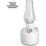 Asa Store Retro Gaz Lambası Görünümlü Hava Nemlendirici USB Şarjlı Taşınabilir Model