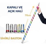Asa Store Sihirli Açılır Baston – Mendilden Bastona Ilizyon Oyunu (70 Cm)