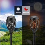 Asa Store Solar Alev Efektli Bahçe Lambası