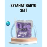 Asa Store Taşınabilir 5’li Seyahat Banyo Seti Şampuanlık Sprey Krem Kutusu