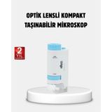 Asa Store Taşınabilir Eğitim Mikroskobu 80X–200X LED Işıklı ve Darbeye Dayanıklı