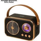 Asa Store Vintage Bluetooth Radyo – Tf Kart ve Fm Destekli Taşınabilir Nostaljik Model