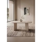 Asaella Mobilya Hopilon Traverten 90X168 Mdf Masa, Mdf x Ayak, Mutfak Masası ve Yemek Masası