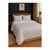 Asaf Home %100 Kuzu Yünü Dolgulu Çift Kişilik Kapitone Desenli Mevsimlik Pike 155x220 +Yastık Kılıfı Hediyeli