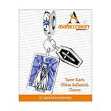 asaf Tarot Kartı ( Ölüm) sallantılı charm / asafaccessory