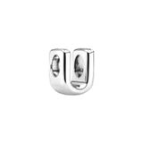 Asafaccessory Gri U Harf Charm