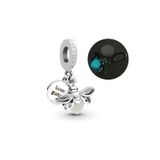 Asafaccessory Karanlıkta Parlayan Ateş Böceği Gümüş Kaplama Gümüş Charm