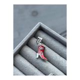 Asafaccessory Topuklu Çizme Charm Kırmızı