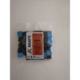 Asafe 20X20 Yapışkan Kroşe EK011001 (100 Adet) - Siyah
