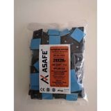 Asafe 28X28 Yapışkan Kroşe EK031003 (100 Adet) - Siyah