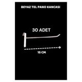 ASAFF 15 CM BEYAZ TEL PANO KANCASI 30 ADET