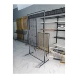 ASAFF TEL PANO 5X5 SIK TELLİ TEKERLEKLİ RENK:ANTRASİT 100X200