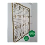 ASAFF TEL PANO 80X100 CM DUVARA MONTE 4x4 SIK TELLİ RENK GOLD 20 ADET 15 CM KANCA DAHİL