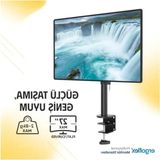 Asansörlü Monitör Standı - 17"-27" Uyumlu, Ergonomik Tasarım