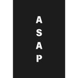 ASAP: Funny notebook | Glossy finish | 150 lined pages | Perfect funny gift for coworkers and friends.