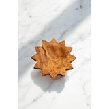 ASB Olive Crafted Kişiye Özel Zeytin Ağacı El Oyması Tırtıklı Sunum Tabağı