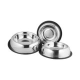 ASB8 8 Oz 12 CM Oval Metal Kedi Mama Kabı gri