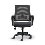 Asbir Mobilya Metis Çalışma Koltuğu, Ofis Sandalyesi, Plastik Ayak, File Sırt, 32 DNS Sünger, Tekerlek Dahil, 57x53x95 cm (ANTRASİT)