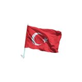 Ascann Çubuklu Türk Bayrağı Arabada Sallamalık Konvoy Için 50 Adet