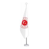 Ascann Dışişleri Bakanlığı Makam Bayrağı Krom Direkli