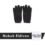 Ascim Outdoor Nubuk Eldiven Su Geçirmez Özellikli Konforlu Kullanım İçin Siyah - XL