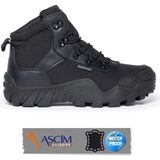Ascim Outdoor Unisex Su Geçirmez Deri Dört Mevsim Bot | Siyah
