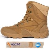 Ascim Outdoor Unisex Su Geçirmez Nubuk Deri Dört Mevsim Yüksek Bilekli Bot - Kahverengi