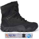 Ascim Outdoor Unisex Su Geçirmez Nubuk Deri Dört Mevsim Yüksek Bilekli Bot - Siyah