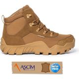 Ascim Outdoor Unisex Su Geçirmez Süet Deri Dört Mevsim Bot - Kahverengi