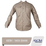 Ascim Tactical Erkek Gömlek (Rip-Stop) - Bej