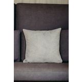 Asdiva 43X43 Cm Açık Gri Kırlent Kılıfı Dekoratif Kadifemsi Etnik Inta-701