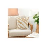 Asdiva Bohem Tarzı Hasır Kumaş Zebra Desen Dekoratif Kırlent Kılıfı 45X45