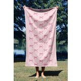 ASDİVA Fiyonk Pembe Desen Dijital Baskılı Plaj Havlusu 75x150