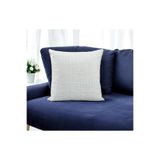 ASDİVA Lumeria Dokulu Modern Desenli Dekoratif Kırlent Kılıfı 43x43 Cm - Beyaz