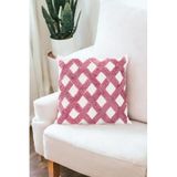 Asdiva Punch Tasarımlı Bohem Desenli Dekoratif Kırlent Kılıfı 45X45 Cm Etnik Otantik Panç Pudra Cordon