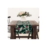 Asdiva Yaprak Kokina Çiçek Desen Runner 50X140