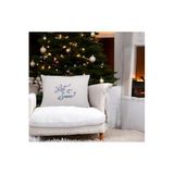 Asdiva Yılbaşı Kırlent Kılıfı Nakış Detaylı Let İt Snow Yazılı Yeni Yıl Konseptli Wel Soft Kumaş 40X60