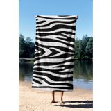 ASDİVA Zebra Desen % 100 Pamuk Plaj Havlusu 75x150