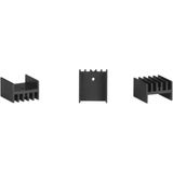 Ase Metal Alüminyum Soğutucu Profil 59 As 25MM/SİYAH ELOKSAL